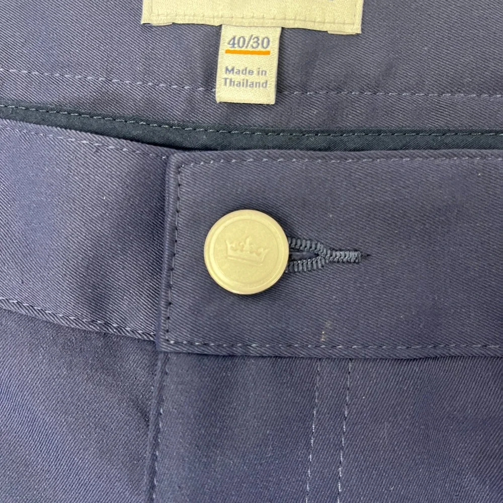 Peter Millar Performance Five Pocket Pant EB66 40x30 Navy Blue Classic Fit
